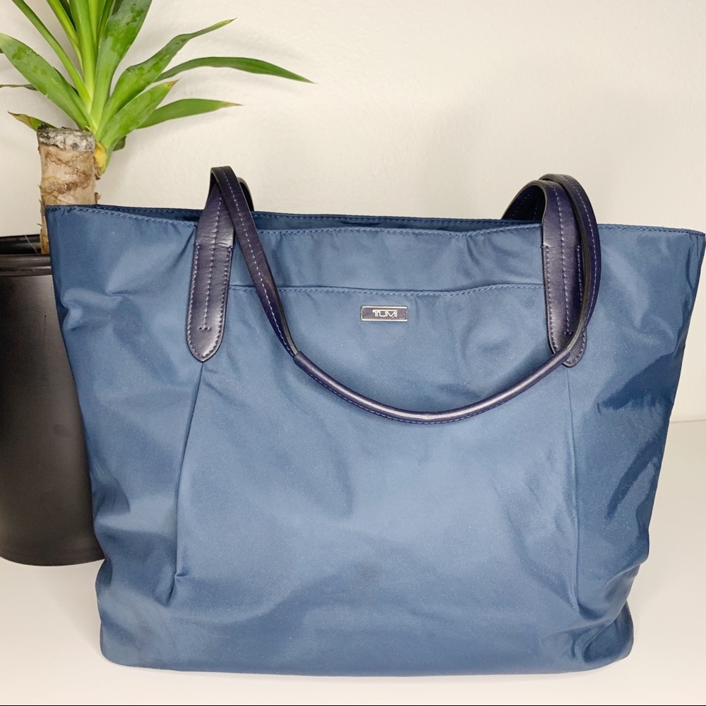 Tumi Navy Blue Nylon Tote Bag